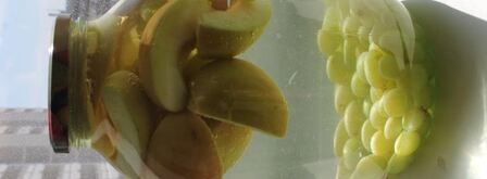 компот из винограда с яблоками в зиму. Шаг 4