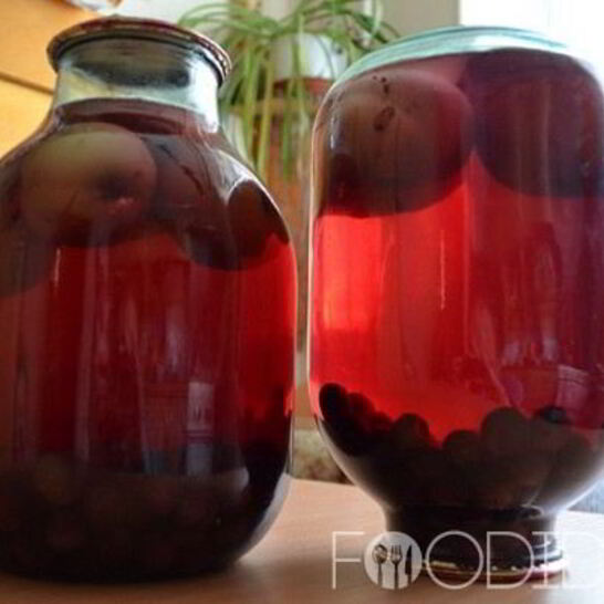 Рецепт компот из винограда с яблоками