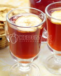 Компот из вишни и яблок