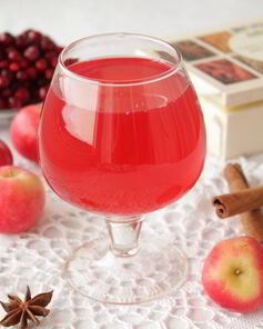 Компот клюквенно-яблочный пряный