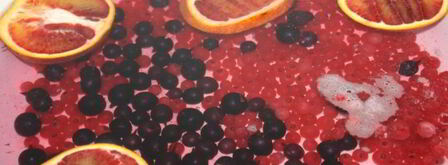 компот-крюшон со смородиной и гибридом мандарина с гранатом. Шаг 4