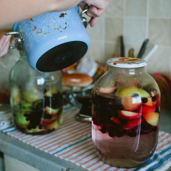 Рецепт яблочный компот из свежих яблок