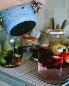 Яблочный компот из свежих яблок