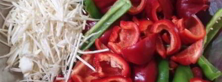 баклажаны маринованные с цветной капустой и гогошарами. Шаг 5