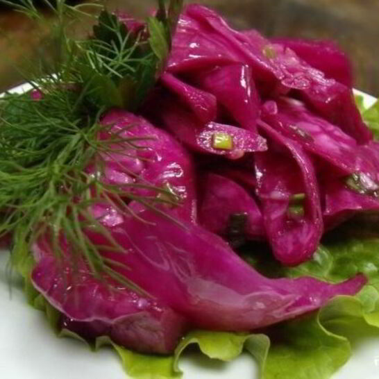 Рецепт капуста маринованная с чесноком и свеклой