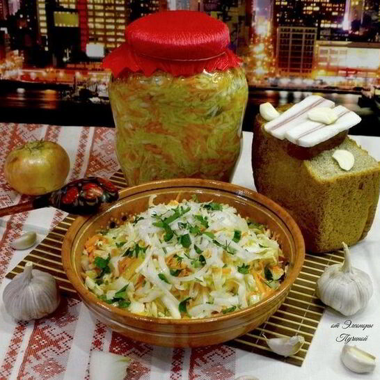 Рецепт маринованная капуста с морковью