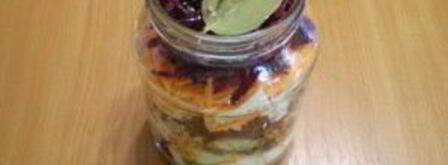 маринованная капуста со свеклой и морковью. Шаг 3