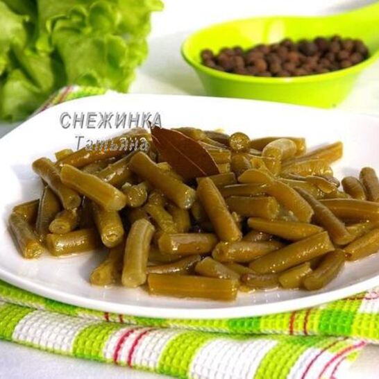 Рецепт маринованная спаржевая фасоль