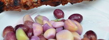 маринованный чеснок с виноградом. Шаг 3