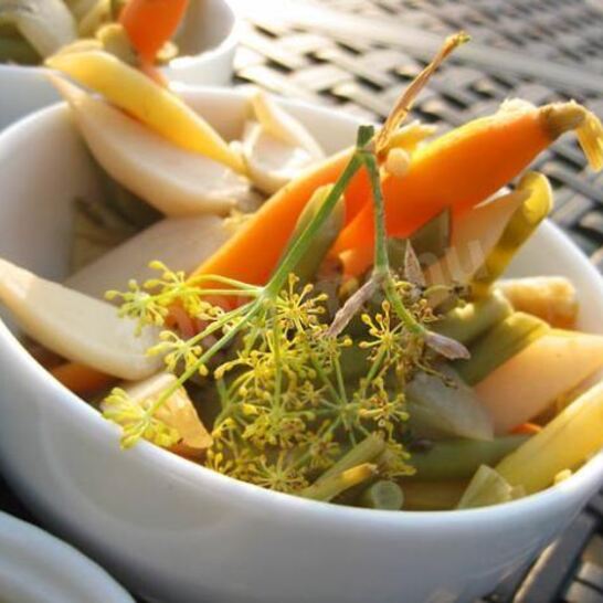 Рецепт маринованные овощи