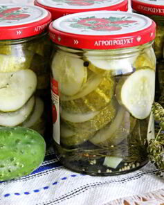 Маринованные резанные огурцы на зиму
