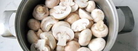 маринованные шампиньоны с укропом и чесноком. Шаг 4