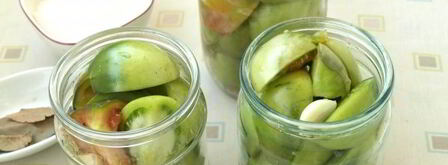 маринованные зеленые помидоры на зиму. Шаг 5