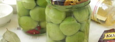 маринованные зеленые помидоры пальчики оближешь. Шаг 4