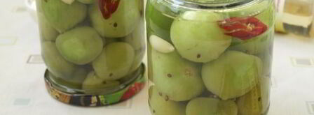 маринованные зеленые помидоры пальчики оближешь. Шаг 7