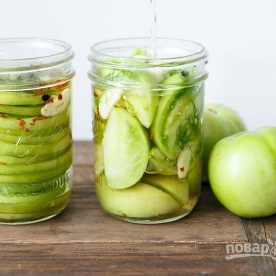 Рецепт маринованные зеленые помидоры