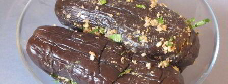 маринованые баклажаны с орехами и сельдереем. Шаг 7