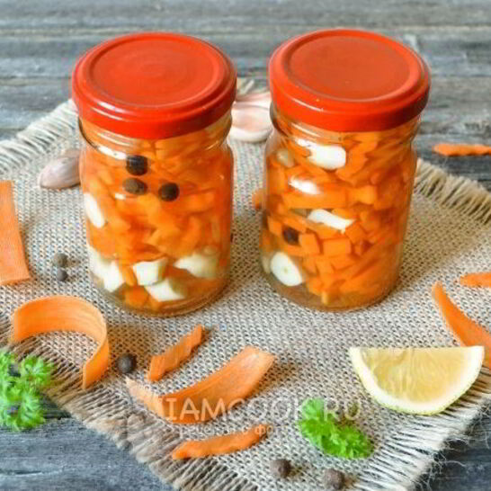 Рецепт морковь, маринованная на зиму