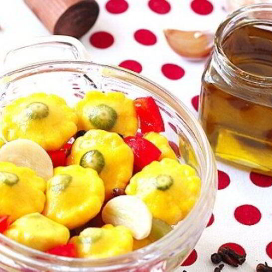 Рецепт патиссоны, маринованные с перцем