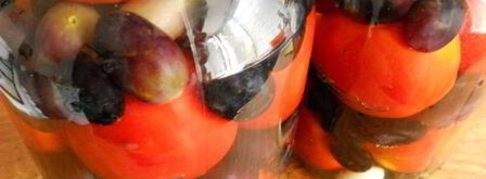 помидоры маринованные с виноградом. Шаг 5