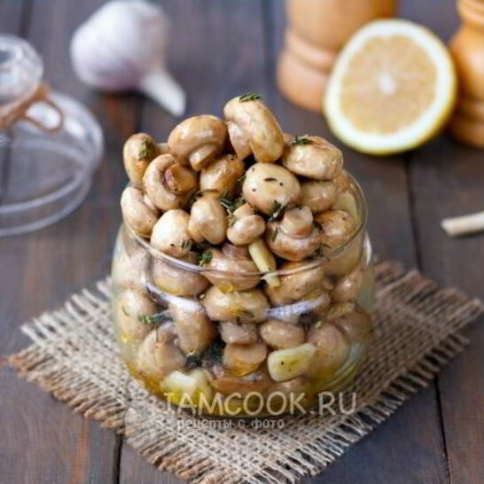 Рецепт шампиньоны, маринованные без уксуса