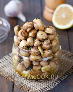 Шампиньоны, маринованные без уксуса