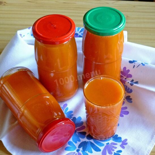 Рецепт морковный сок на зиму