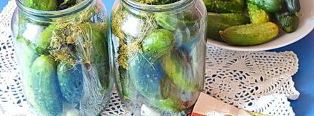 огурцы на зиму в литровых банках. Шаг 4