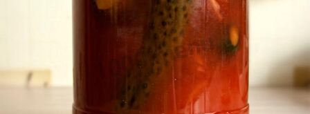 огурцы в томатном соке на зиму. Шаг 8