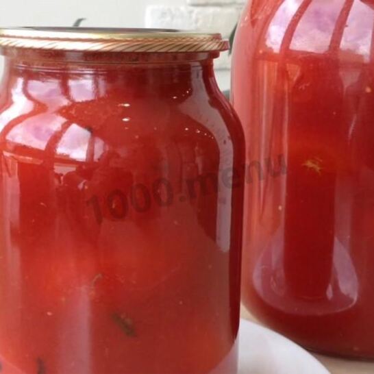 Рецепт помидоры в томатной заливке на зиму