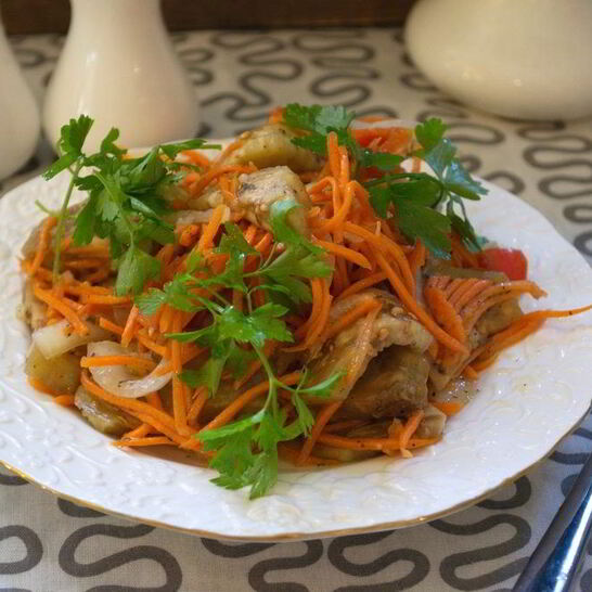 Рецепт синенькие с морковкой квашеные