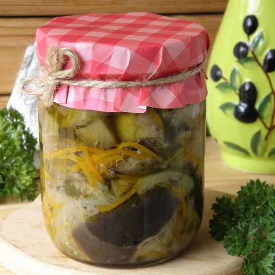 Рецепт синеньких с морковкой по-корейсков на зиму