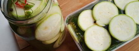 малосольные огурчики и кабачки. Шаг 6