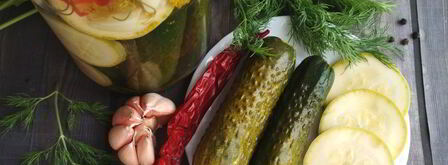 малосольные огурчики и кабачки. Шаг 7