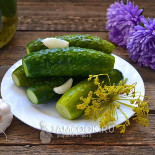 Рецепт малосольные огурцы с чесноком и укропом
