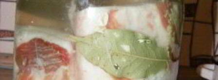 сало в тузлуке. Шаг 3