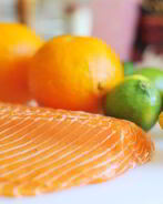 Слабосоленая семга