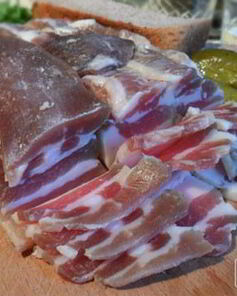 Соленое сало и грудинка