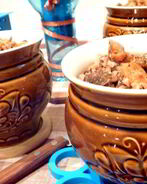 Сушеные грибы в горшочках