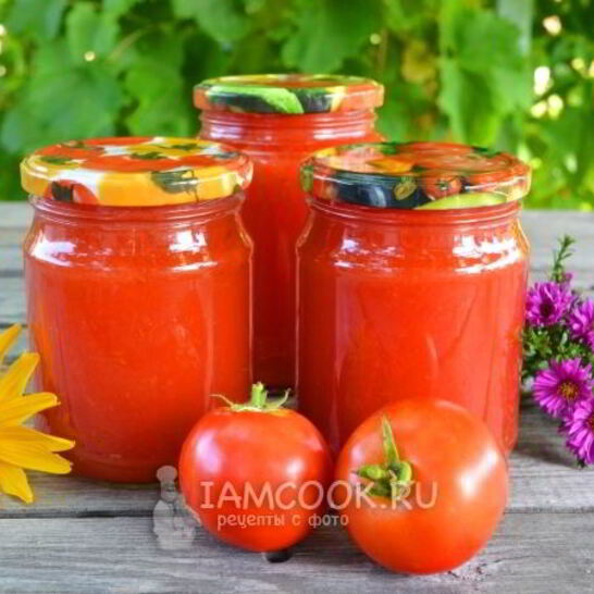 Рецепт томатный сок через мясорубку на зиму
