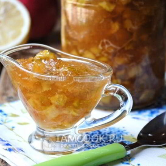 Рецепт варенье из кабачков с яблоками