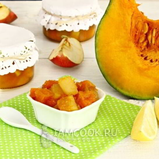Рецепт варенье из тыквы с яблоками на зиму