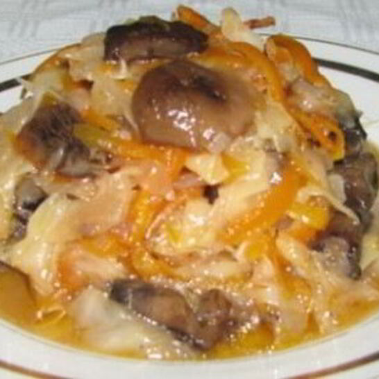 Рецепт вкусная капуста с грибами на зиму