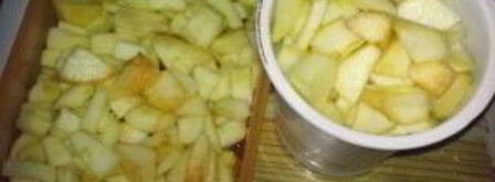 замороженные яблоки на зиму. Шаг 3