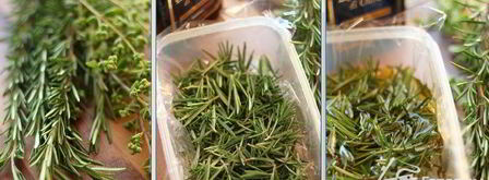 заморозка розмарина в масле. Шаг 3