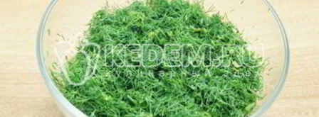 заморозка укропа на зиму. Шаг 2