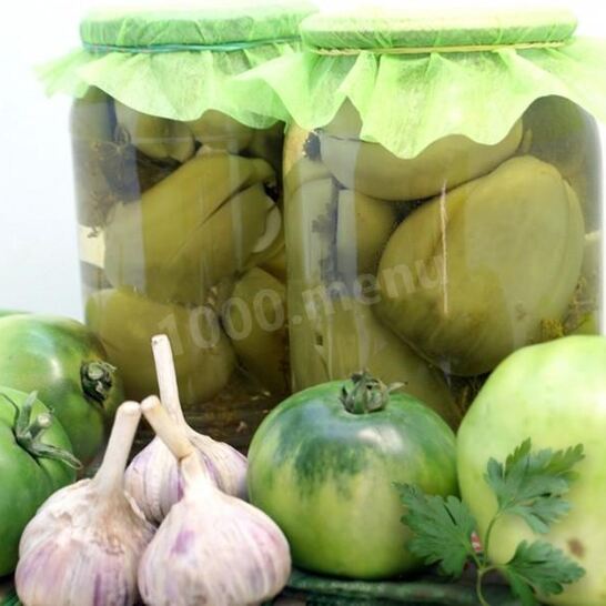 Рецепт зеленые помидоры пальчики оближешь с петрушкой на зиму