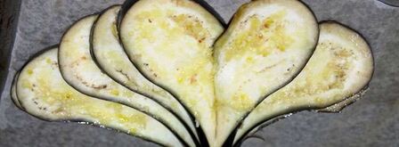 блюдо павлиний хвост из баклажанов. Шаг 6