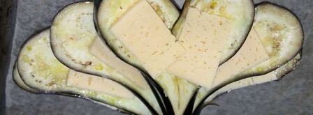 блюдо павлиний хвост из баклажанов. Шаг 7