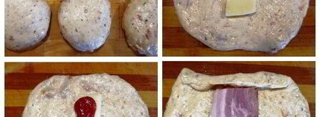 баварские бутерброды-булочки с колбасой. Шаг 3